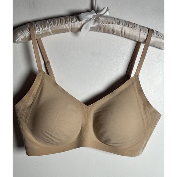 HONEYLOVE Silhouette Wireless Comfort Beige Nude Opaque Size Medium - Picture 1 of 6